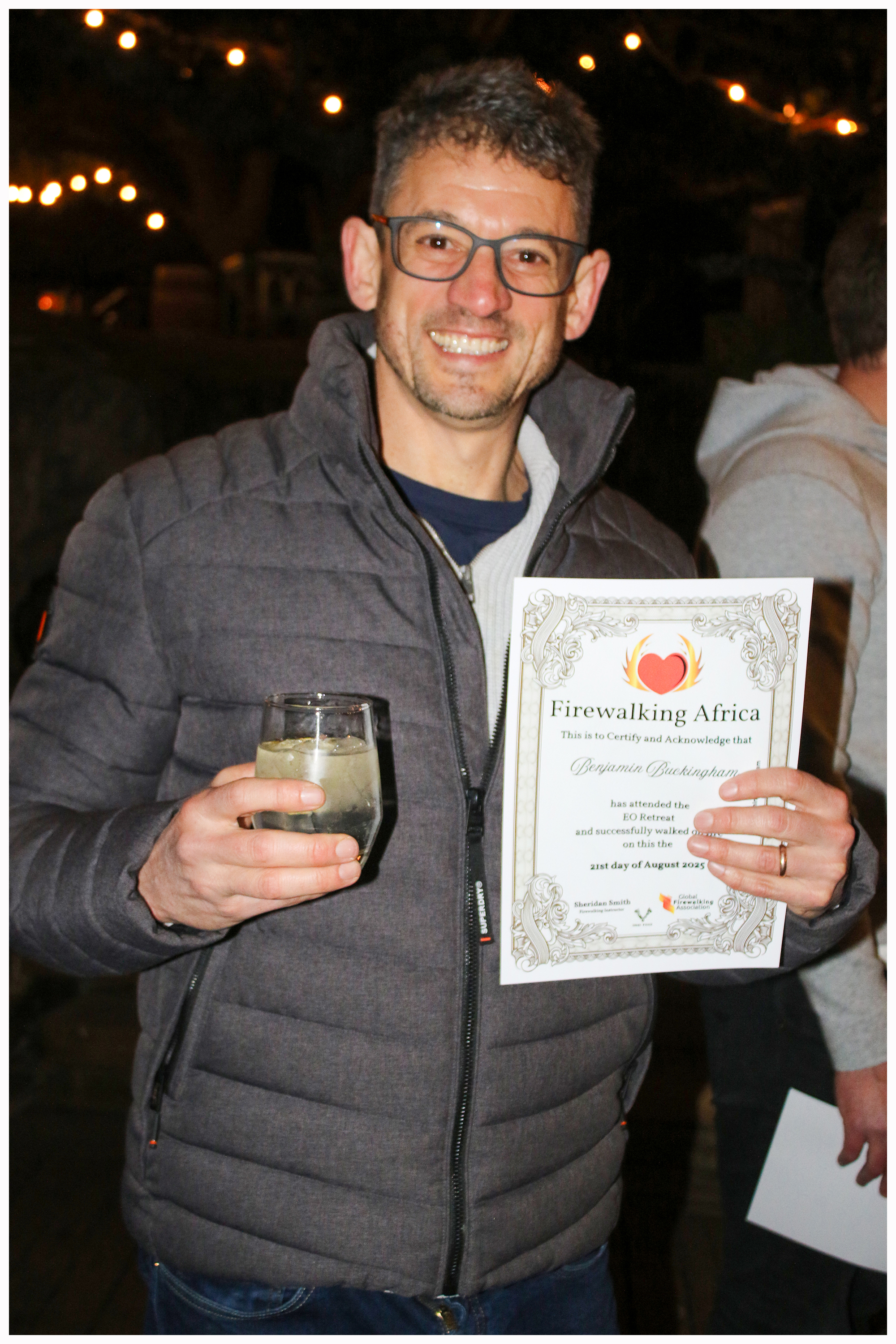 Firewalk completion certificate